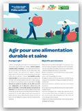 Visuel : Agir pour une alimentation durable et saine