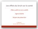 Les effets du bruit sur la santé 